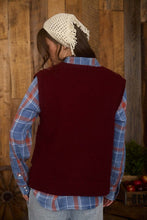 Load image into Gallery viewer, Floral Button Down Knit Cardigan Vest
