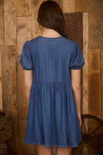 Load image into Gallery viewer, Floral Stripe Pattern Short Puff Sleeve
