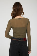 Load image into Gallery viewer, Ruched Waist Square Neck Long Sleeve Kni
