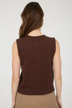 Load image into Gallery viewer, Raw Edge Button Down Knit Cardigan Vest
