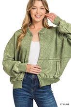 Load image into Gallery viewer, Acid Washed Fleece Jacket
