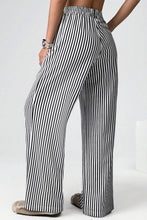Load image into Gallery viewer, Stripe Patched Waist Pocketed Pants
