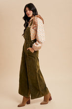 Load image into Gallery viewer, Corduroy Mineral Washed Wide Leg Overall
