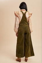 Load image into Gallery viewer, Corduroy Mineral Washed Wide Leg Overall
