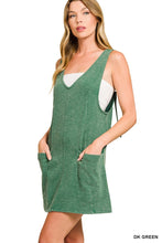 Load image into Gallery viewer, Washed Slub Adjustable Strap Overall Dre

