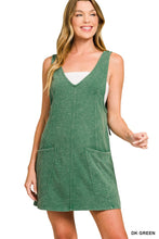 Load image into Gallery viewer, Washed Slub Adjustable Strap Overall Dre
