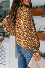 Load image into Gallery viewer, Boho Floral Ruffled Bubble Sleeve Fall B
