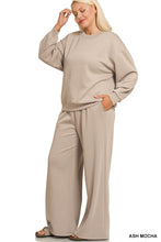 Load image into Gallery viewer, Plus Scuba Crewneck Pullover &amp; Pants Set
