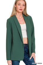 Load image into Gallery viewer, Woven Long Sleeve Blazer With Lining
