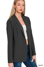 Load image into Gallery viewer, Woven Long Sleeve Blazer With Lining
