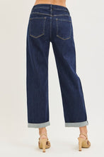 Load image into Gallery viewer, Slouchy Cropped Boyfriend Jeans With Cuf
