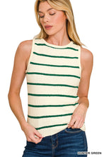 Load image into Gallery viewer, Stripe Sweater Tank Top
