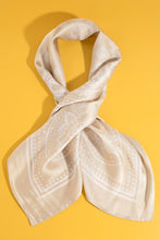 Load image into Gallery viewer, Light Paisley Design Square Bandana Scar
