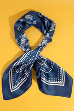 Load image into Gallery viewer, Light Paisley Design Square Bandana Scar
