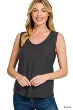 Load image into Gallery viewer, Slub Raw Edge Detail Tank Top
