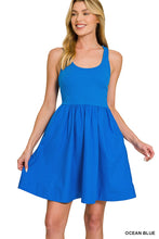 Load image into Gallery viewer, Combined Knit &amp; Woven Dress With Pocket
