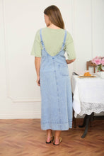 Load image into Gallery viewer, Washed Denim Sleeveless Midi Dress

