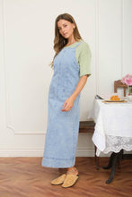 Load image into Gallery viewer, Washed Denim Sleeveless Midi Dress
