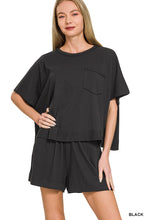 Load image into Gallery viewer, Exposed Seam Boxy Top &amp; Shorts Set
