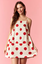 Load image into Gallery viewer, Big Polka Dot Printed Back Strap Bow Tie
