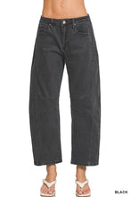 Load image into Gallery viewer, Barrel-leg Color Denim Pants
