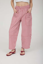 Load image into Gallery viewer, Stripe Pocket Detail Wide Leg Pants
