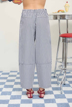 Load image into Gallery viewer, Stripe Pocket Detail Wide Leg Pants
