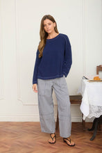Load image into Gallery viewer, Stripe Pocket Detail Wide Leg Pants
