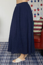 Load image into Gallery viewer, Shirred Elastic Waist Midi Skirt
