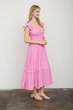 Load image into Gallery viewer, Mock Button Down Smocked Ruffle Detail M
