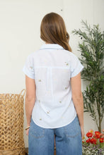 Load image into Gallery viewer, Floral Embroidery Pinstripe Pattern Coll
