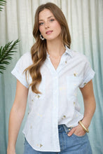 Load image into Gallery viewer, Floral Embroidery Pinstripe Pattern Coll
