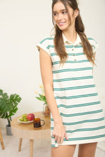 Load image into Gallery viewer, Stripe Collared Short Sleeve Mini Shirt
