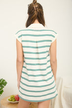 Load image into Gallery viewer, Stripe Collared Short Sleeve Mini Shirt
