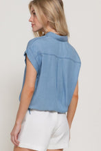 Load image into Gallery viewer, Cinch Waist Denim Top
