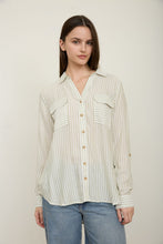 Load image into Gallery viewer, Stripe Collared Button Down Lightweight
