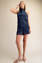 Load image into Gallery viewer, Satin Short With Lace Trim Detail
