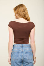 Load image into Gallery viewer, Asymmetrical Wrap Neckline Knit Top
