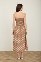 Load image into Gallery viewer, Polka Dot Strapless Midi Dress
