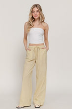 Load image into Gallery viewer, Elastic Waist Y/d Stripe Gauze Long Pant
