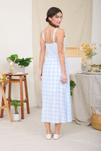 Load image into Gallery viewer, Multi Plaid Corset Detail Sleeveless Mid
