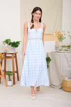 Load image into Gallery viewer, Multi Plaid Corset Detail Sleeveless Mid
