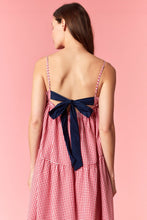 Load image into Gallery viewer, Solid Bow Tie And Yarn Dye Gingham Tiere
