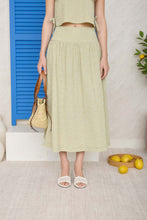 Load image into Gallery viewer, Plaid Wide Waistband Midi Skirt
