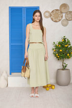 Load image into Gallery viewer, Plaid Wide Waistband Midi Skirt
