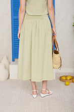 Load image into Gallery viewer, Plaid Wide Waistband Midi Skirt
