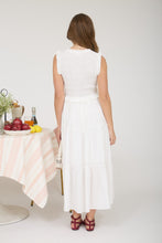Load image into Gallery viewer, Smocked Front Tie Ruffle Detail Tiered M
