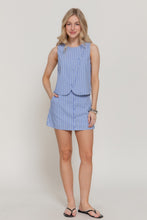 Load image into Gallery viewer, Multi Stripe Poplin Skort
