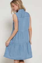 Load image into Gallery viewer, Sleeveless Button Down Lyocell Dress
