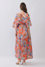 Load image into Gallery viewer, Floral V Neck Empire Waist Maxi Dress

